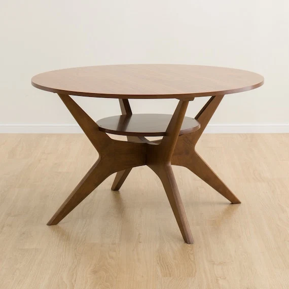 Stylish LD TABLE RELAX WIDE 110 ROUND WN-MBR World-Class