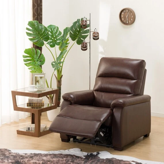 Environmentally Friendly 1 SEAT RECLINER SOFA N-BELIEVA BR TK-LEATHER Authentic