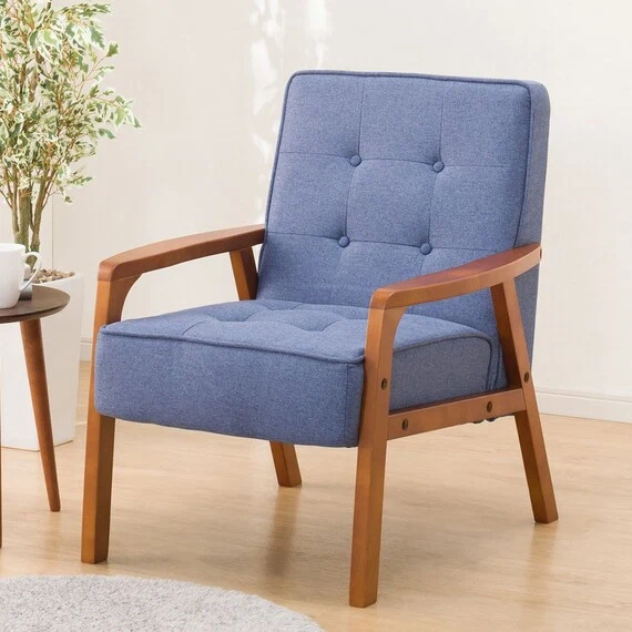 Comfortable 1P SOFA LUCCHI2 BL MBR Professional