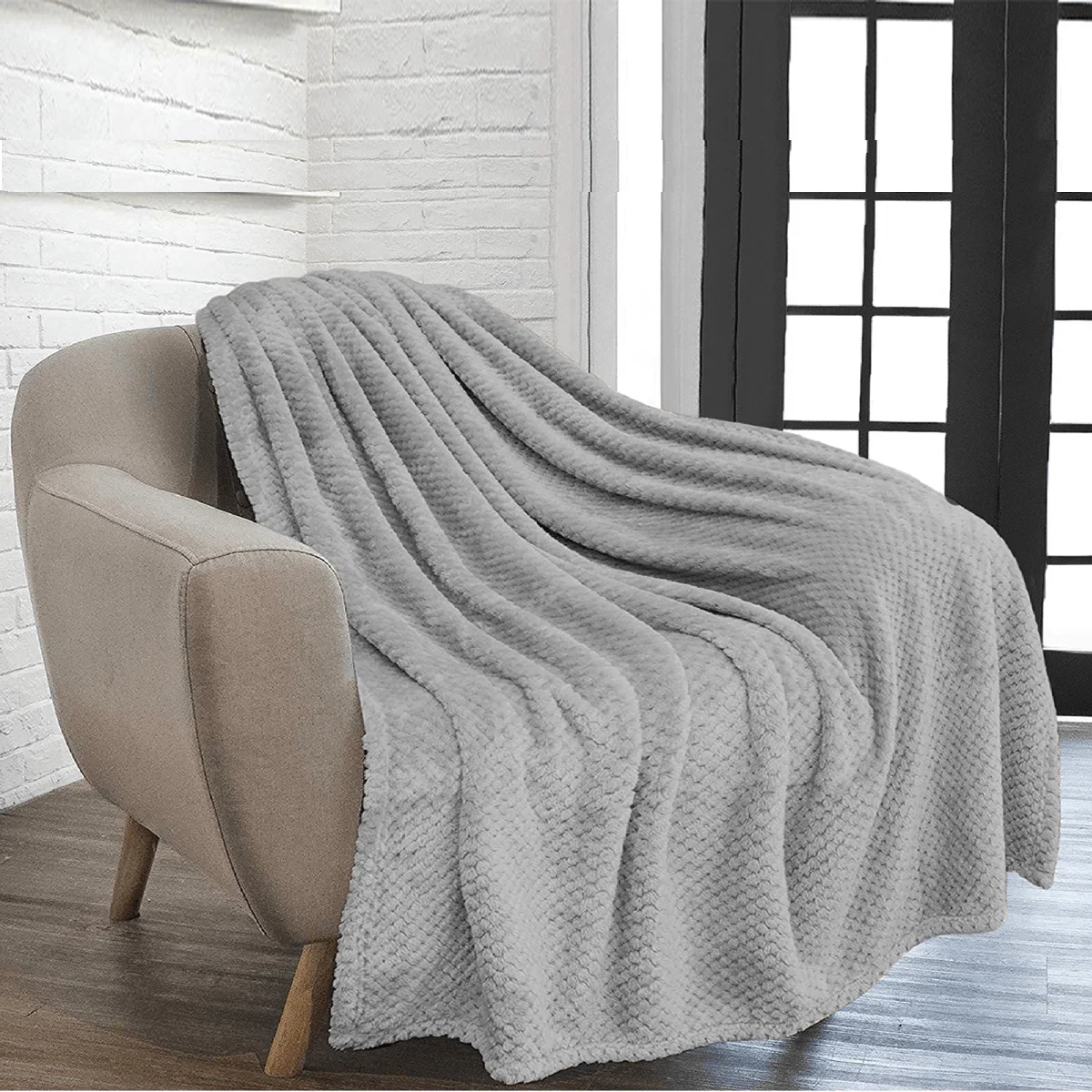 Fine Throw Elena Textured Fleece Elite