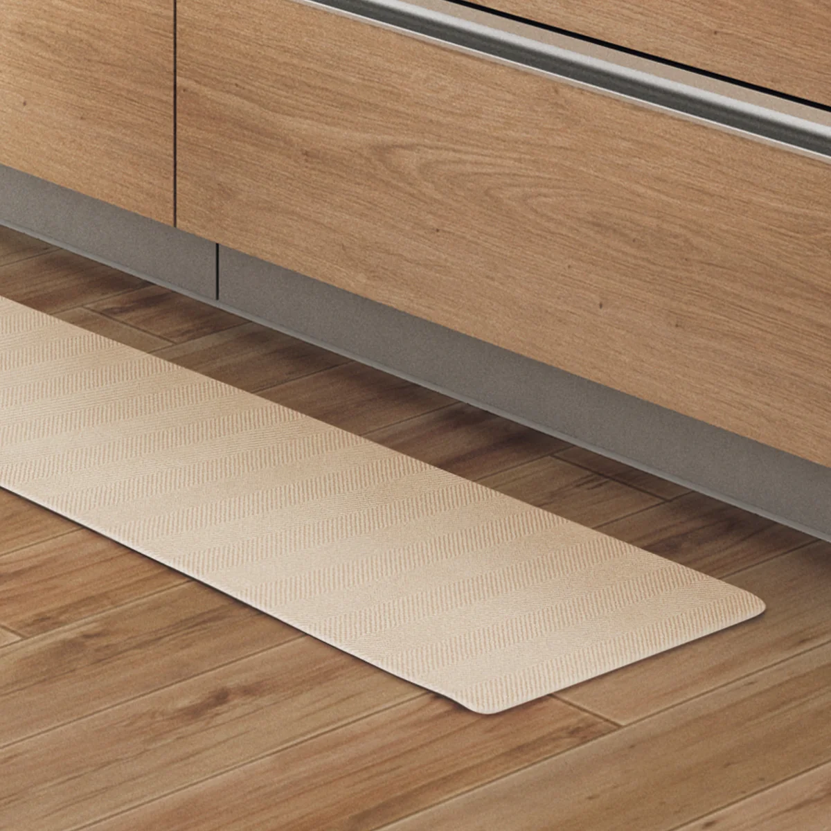 Casual PVC FLOORMAT HERRINGBONE BE 45X180 Safe