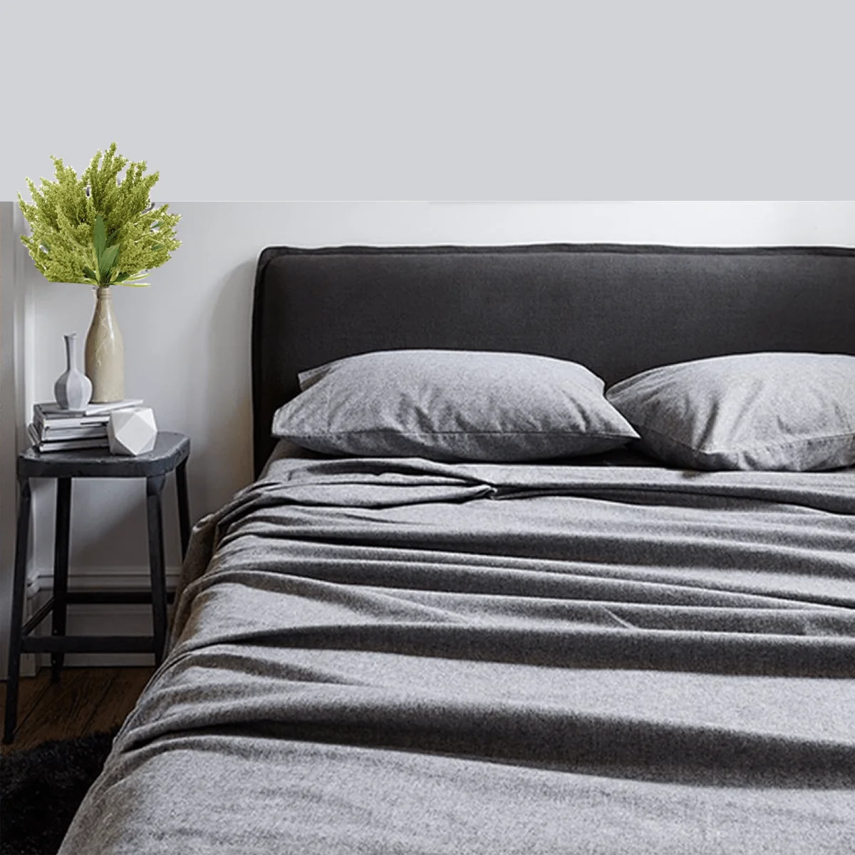 Long-Lasting Flannel Fitted Sheet Set Solid Certified
