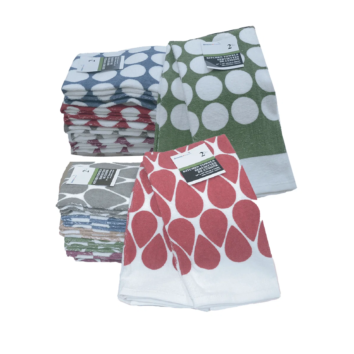 Authentic 2pk Kitchen Towel Check Smart