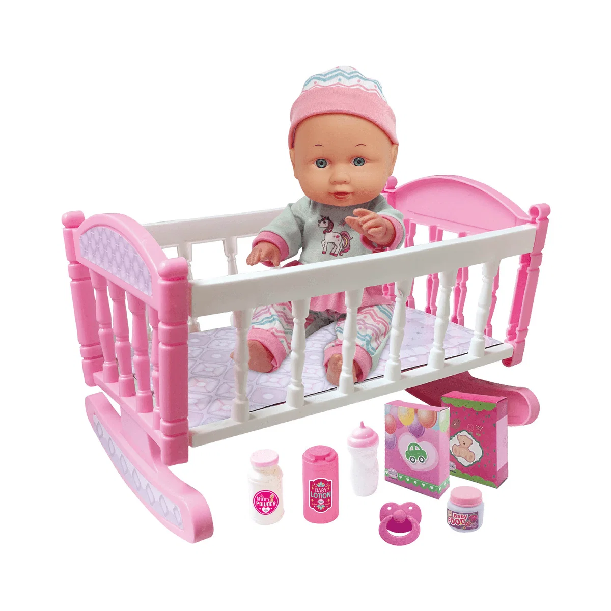 High-Performance 12 Little Luv 3-in-1 Doll Set – Stroller Crib High Chair World-Class