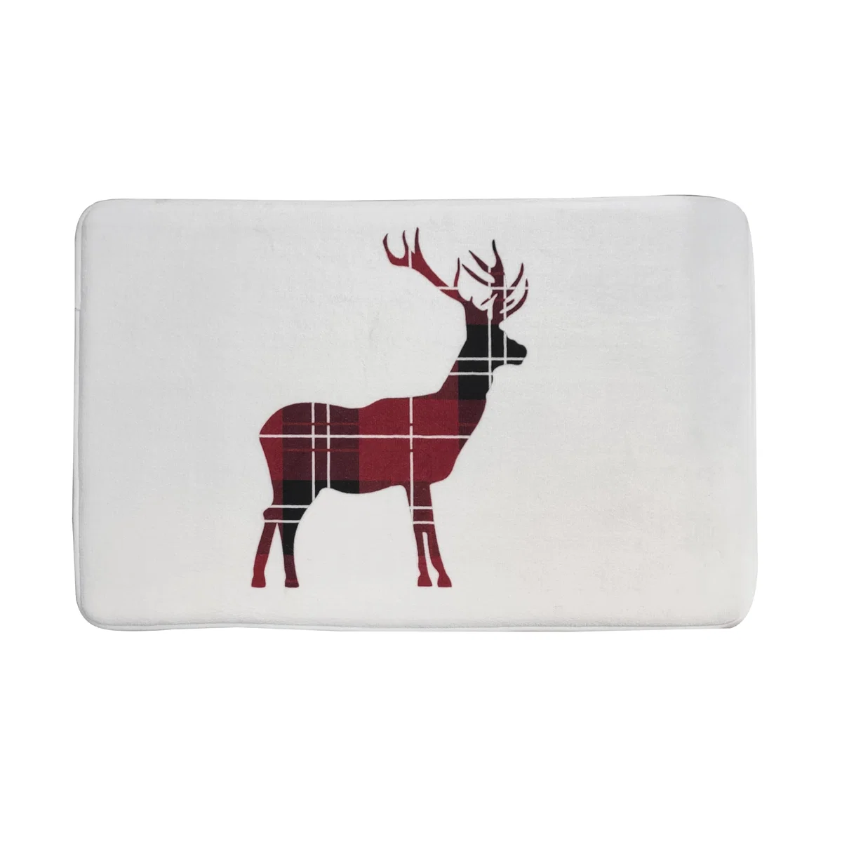 Reusable Eden Plaid Memory Bath Mat 20x30 Relaxed