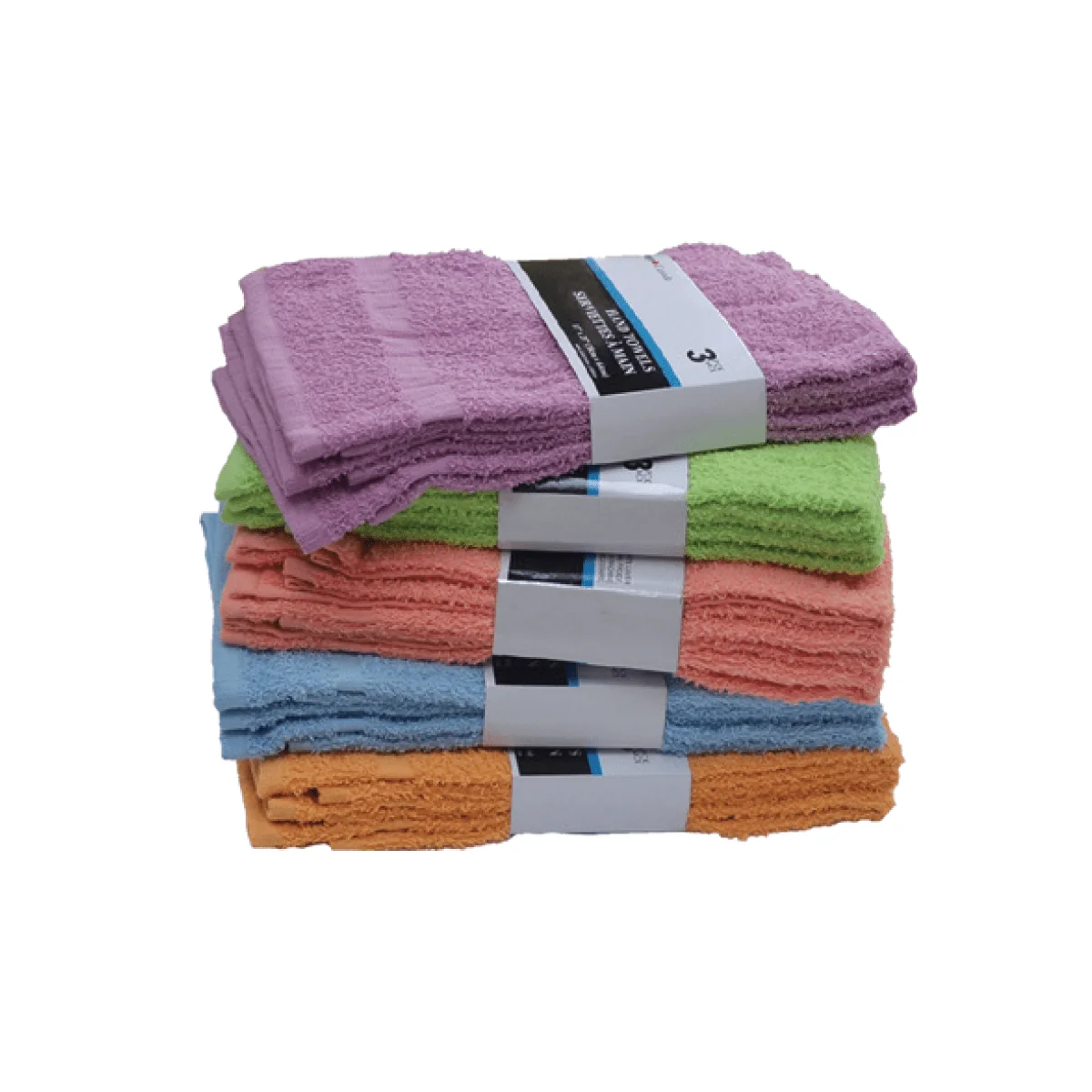 Reliable 3pk Hand Towel 15x25in Solid Cotton Optimized