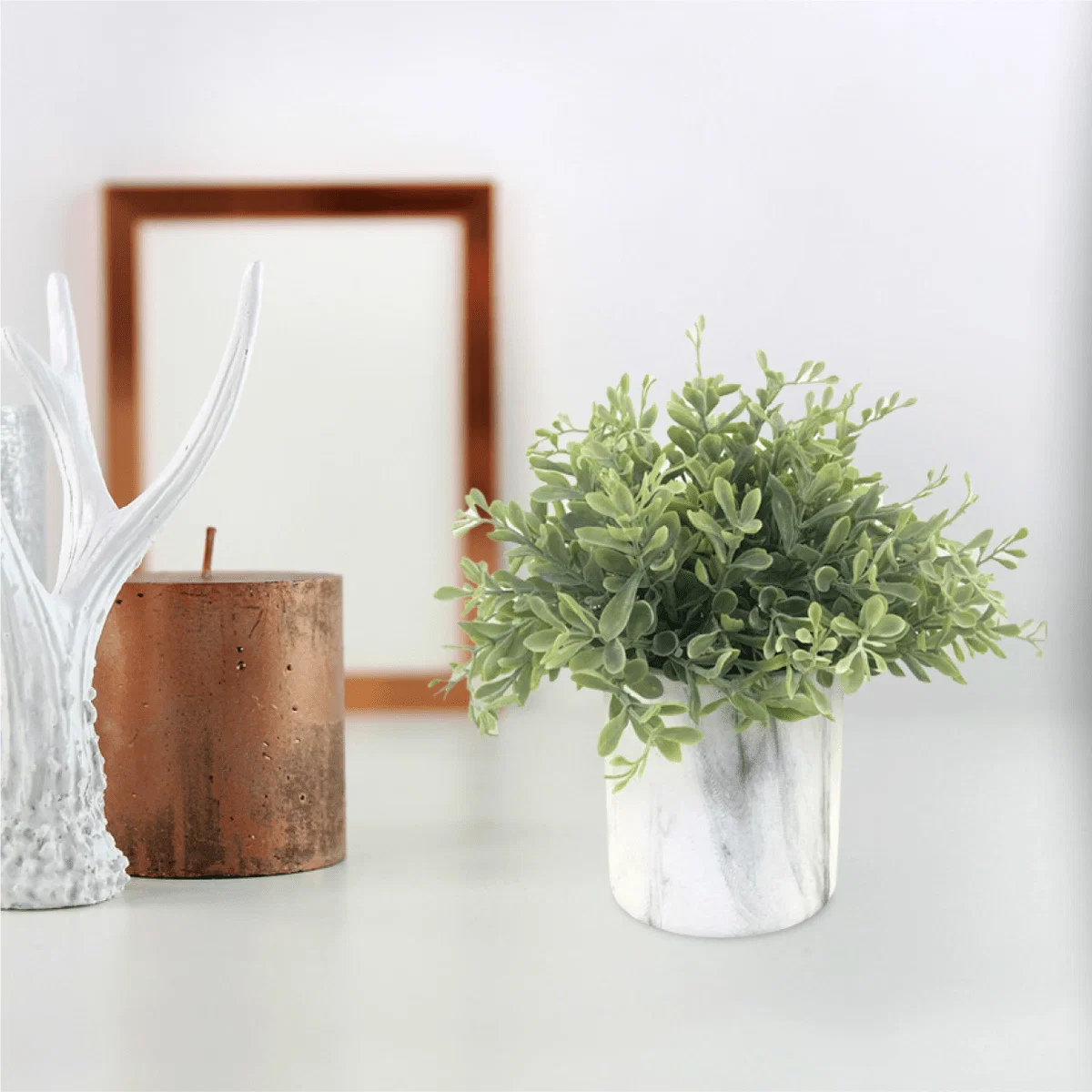 High-Performance Grass Marble Look Paper Pot 10.16x10.16x21.59 Fine