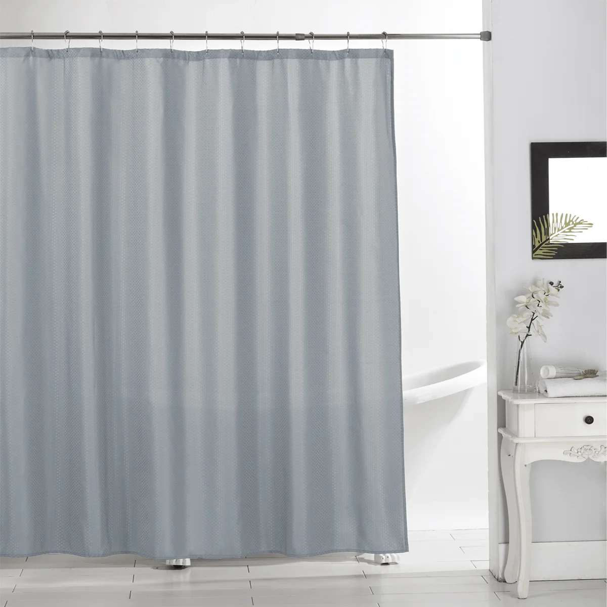 Versatile Taylor - Spa Jacquard Shower Curtain Expertly Made