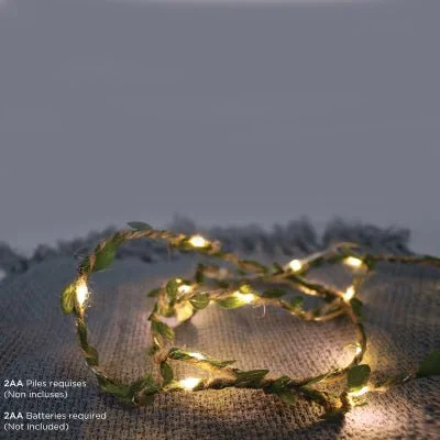 Superior Green Leaf Rope Led String 150cm Eco-Friendly