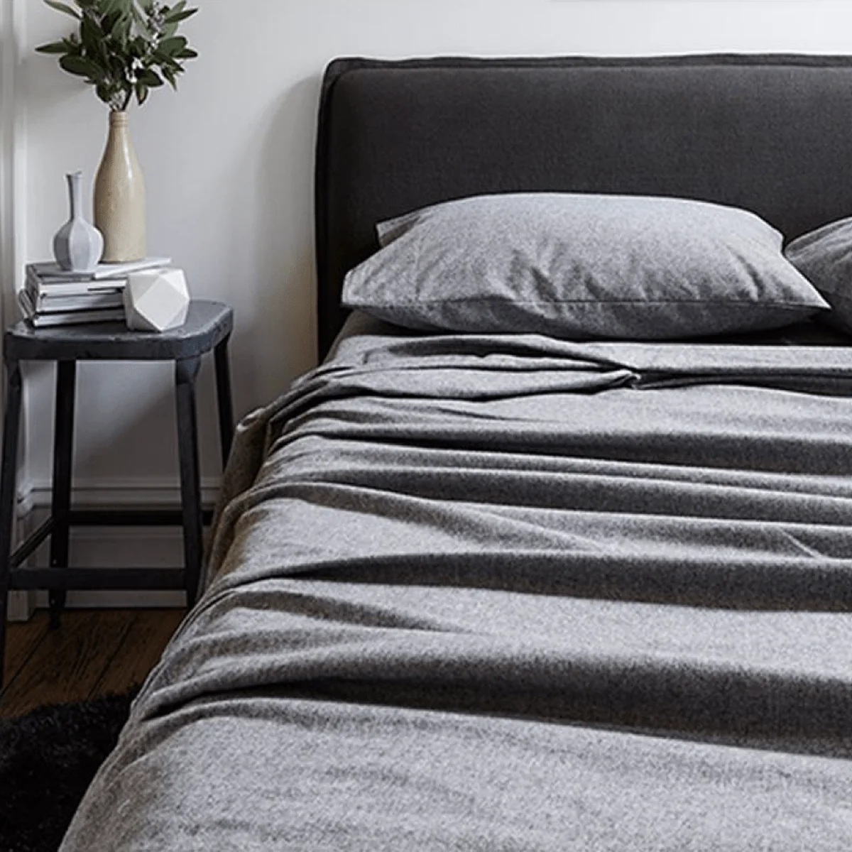 High-End Pillow Case Standard Flannel Solid Green