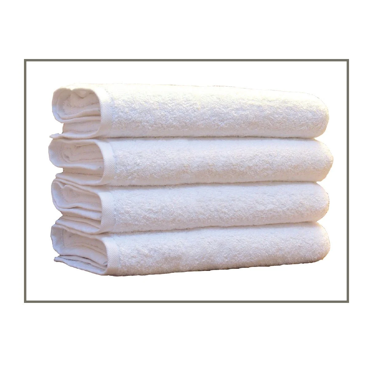 Eco-Friendly White Bath Towel 25in 50in Professional