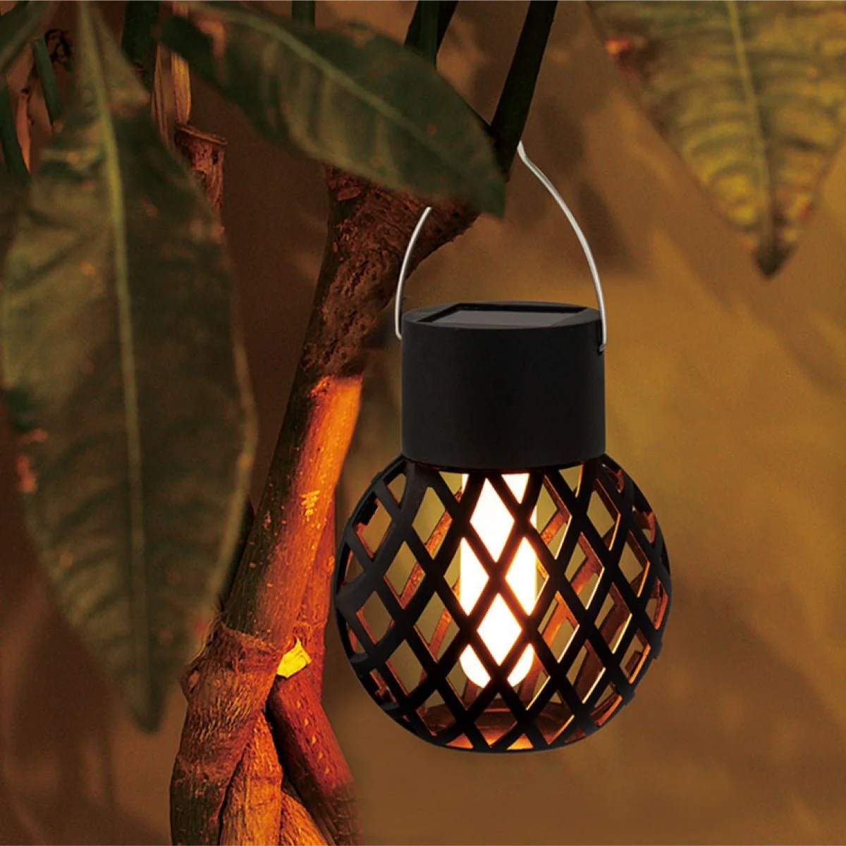 Consistent Solar Flame Hang Light 7 7 163.5 Detailed