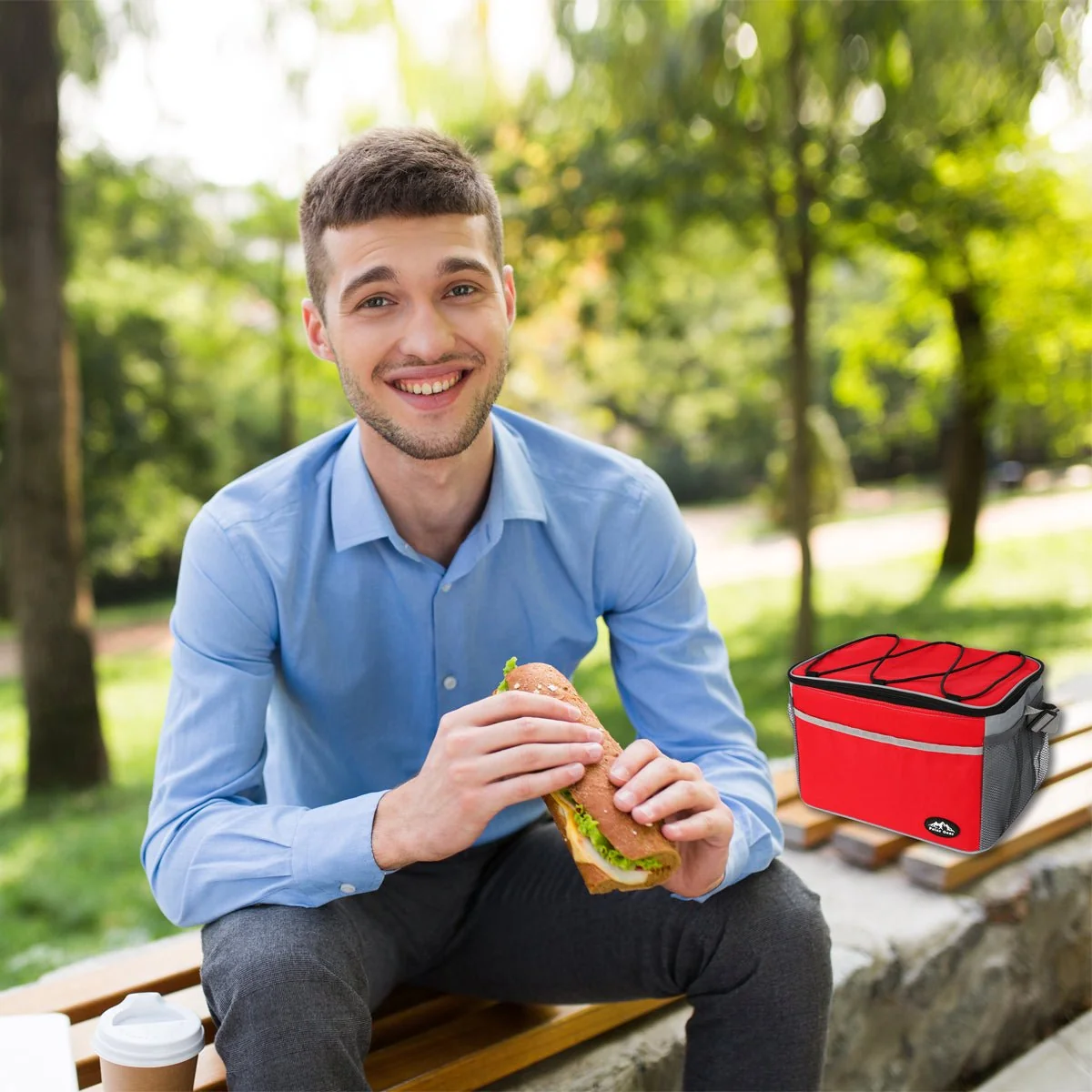 Flexible Lunch Bag 30.5x22.5x21cm Long-Lasting