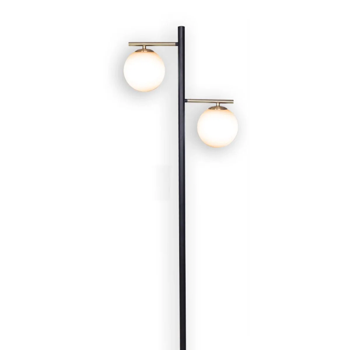 Fine Crafted Floor Lamp 2 Head Maya Black Gold Classic