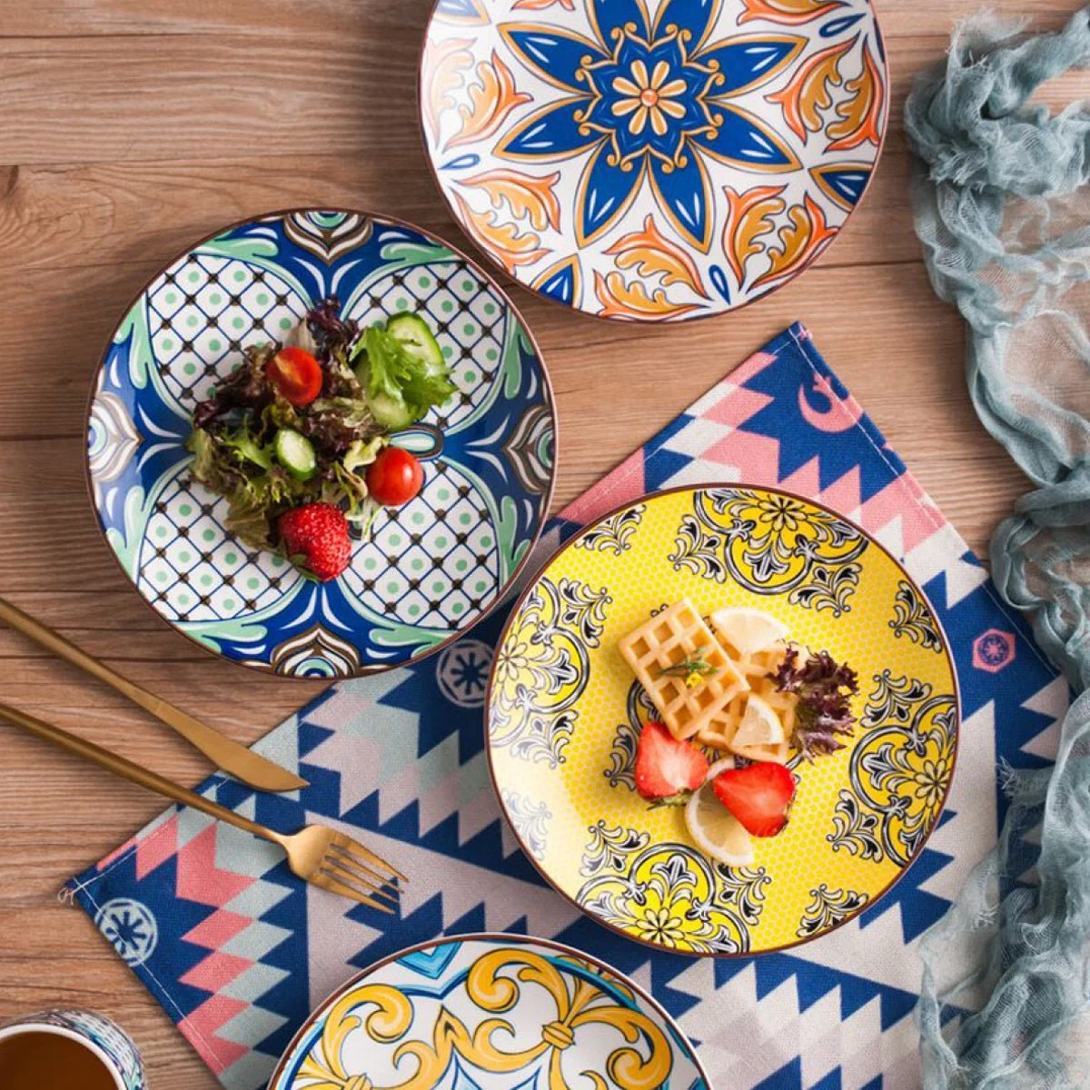 Expertly Made Dessert Plate 8.25in Ceramic Printed Consistent