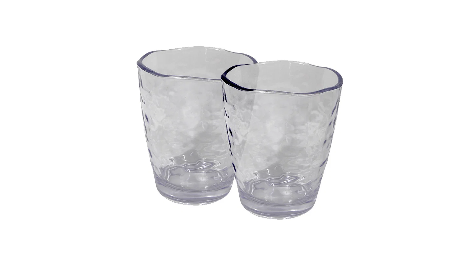 Smooth Tumblers Acrylic Organic Hammered Excellent