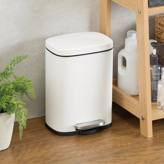 Soft 5L RECTANGLE SOFT-CLOSE TRASH CAN Versatile