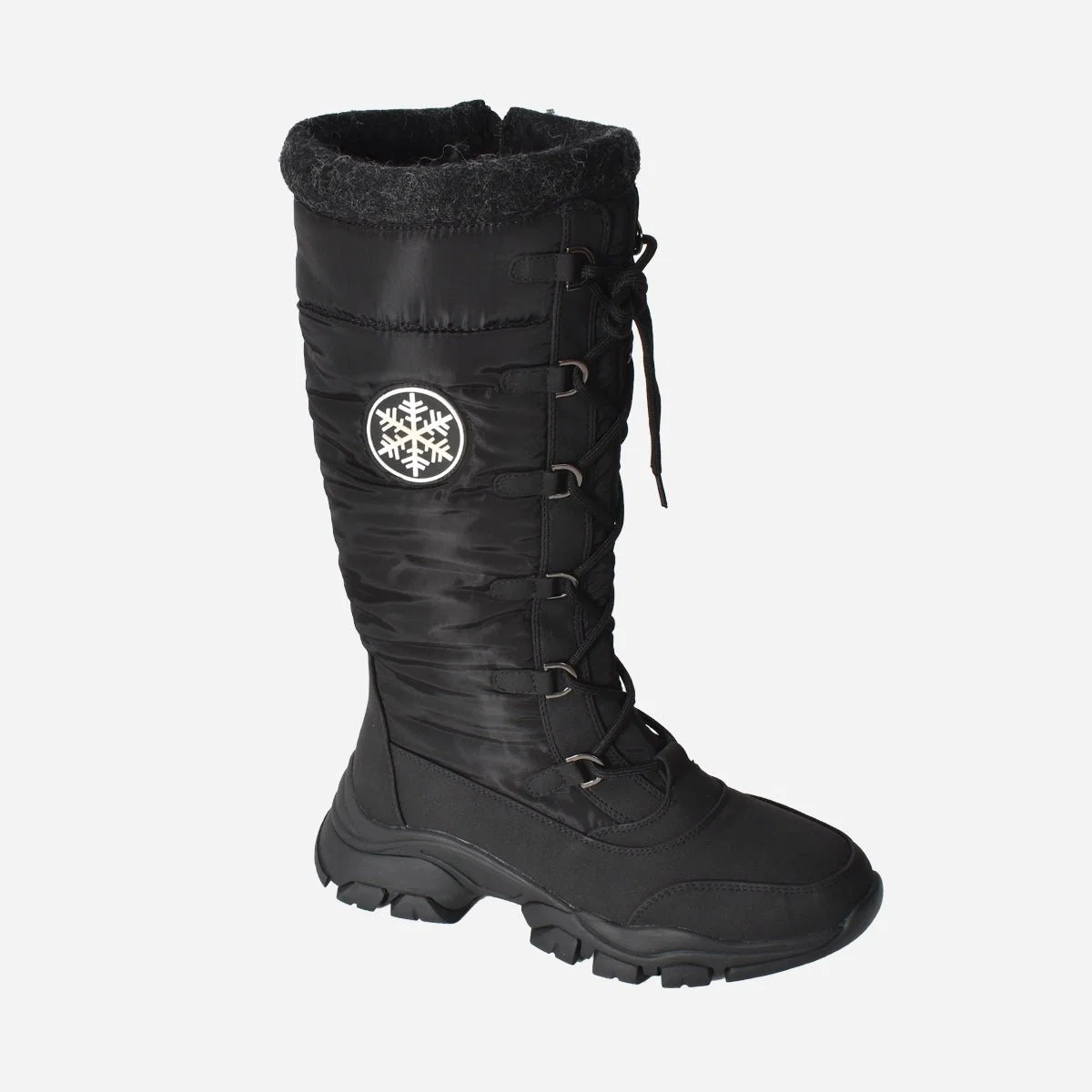 High-Performance Lace Up Winter Boot With Side Quality
