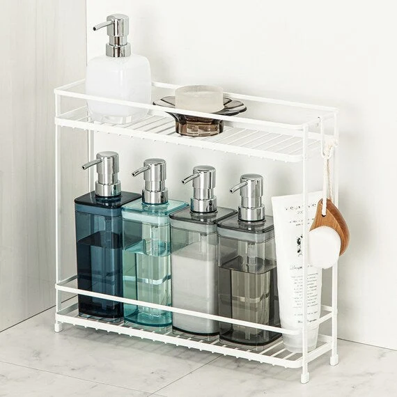 Optimized WIRE BATH RACK 2TIER PIATTO-2 W38.5D11H34 Prestigious