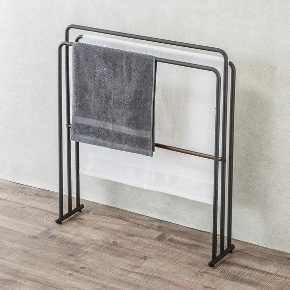 Versatile BATH TOWEL HANGING STAND TRES BK DBR Next-Generation