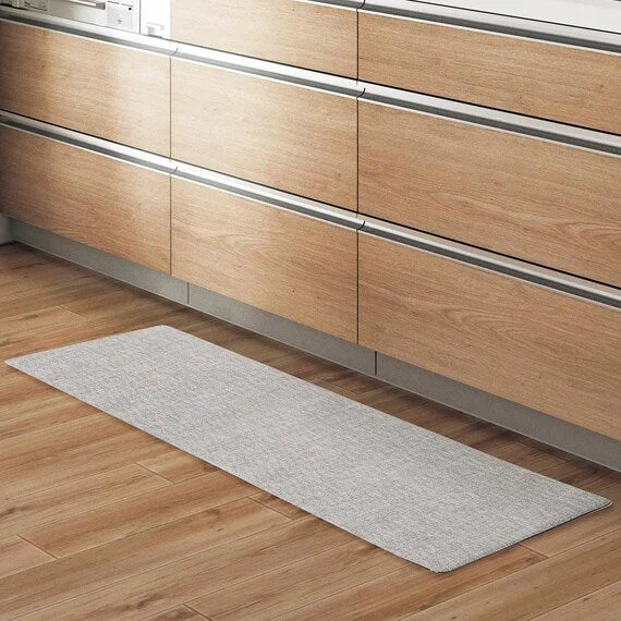 Green PVC FLOORMAT N MARBRE GY 45X180 Practical