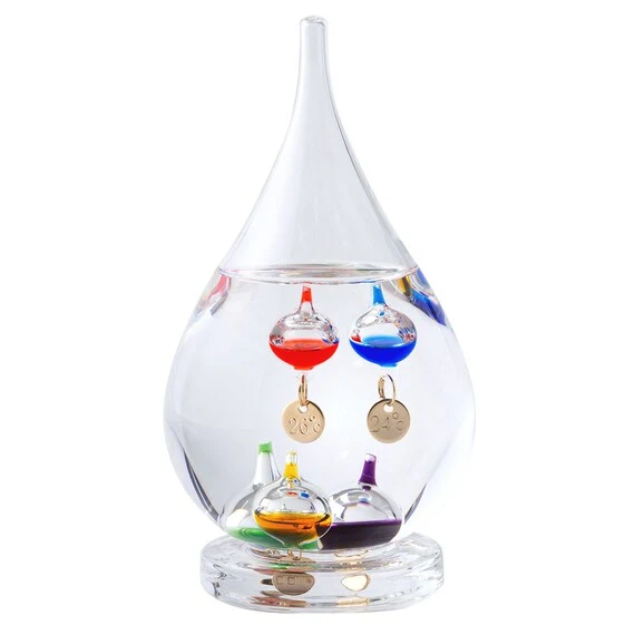 Modern TABLE TOP DECOR GALILEO THERMOMETER LACREMA W8D8H15 Crafted