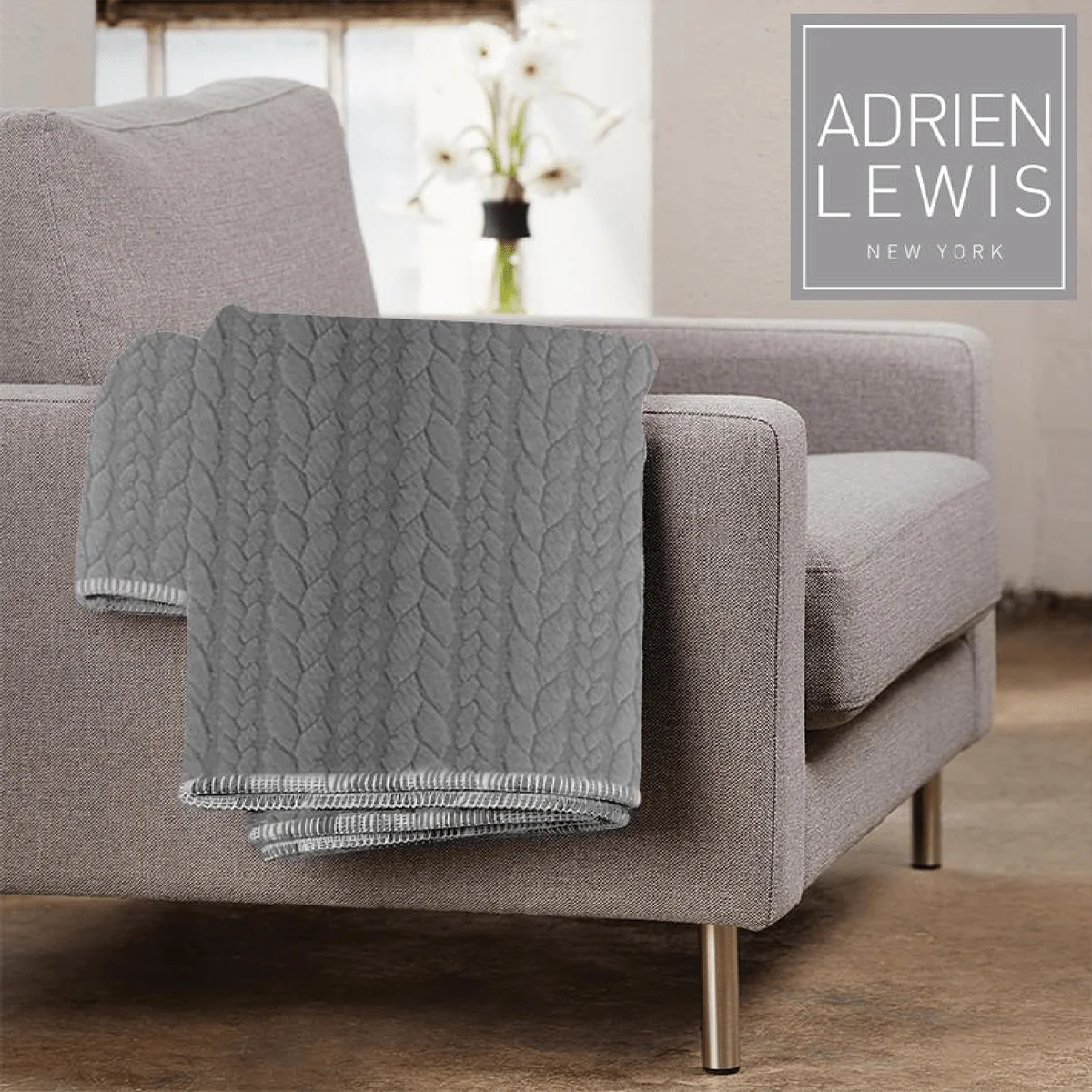 World-Class Hibernate Nilson Braided Throw with Sherpa Reverse Breathable