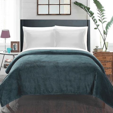High-Performance Lauren Taylor-ELENA Texture Fleece Blanket Smooth