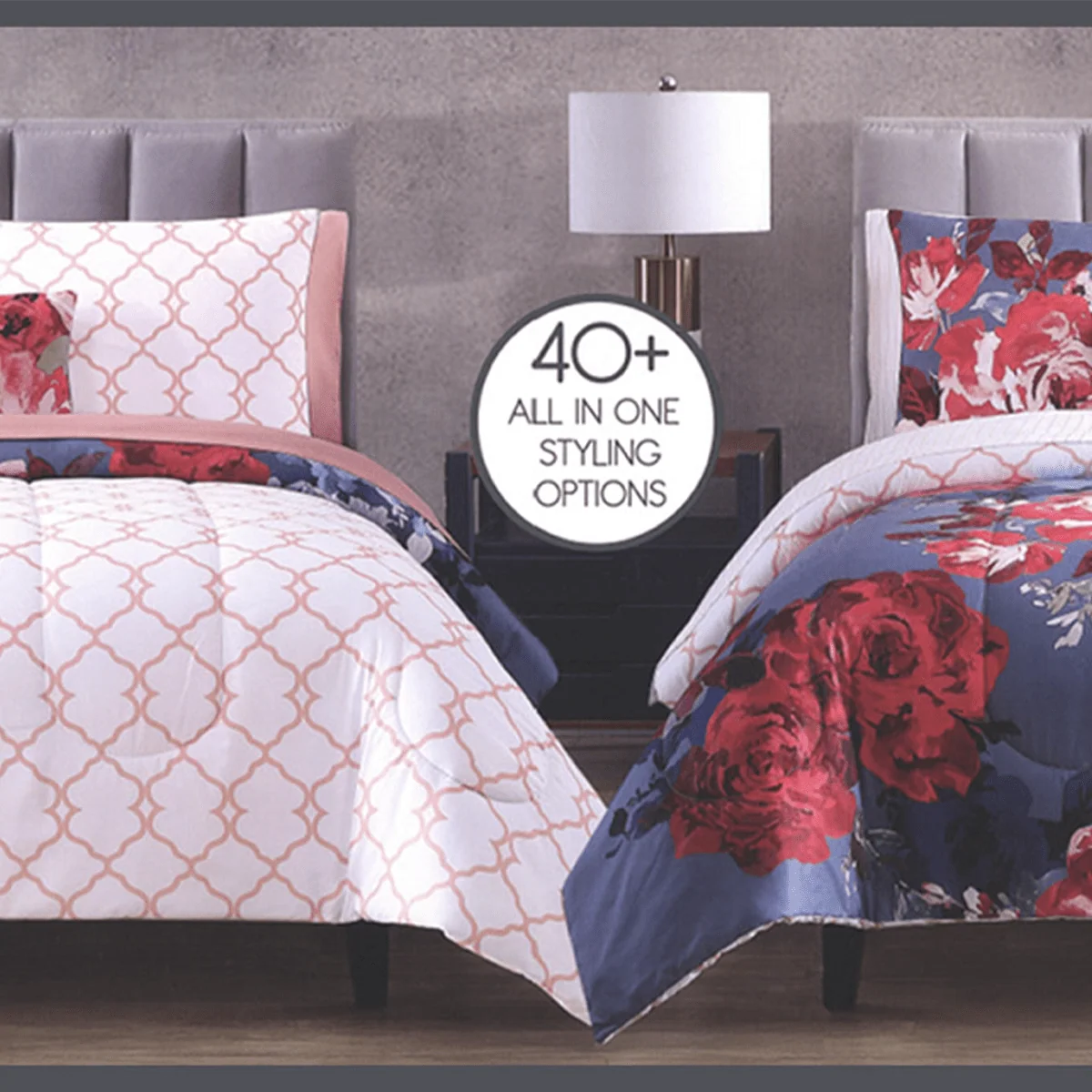 Genuine 12 PCS Reversible Comforter Set Carefully Designed