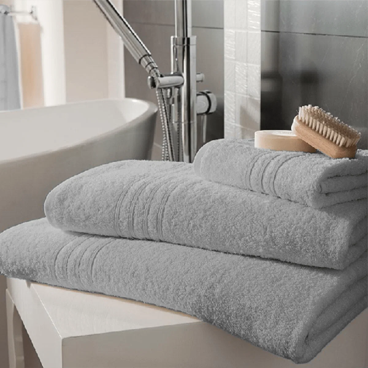 Specialty LAUREN TAYLOR- COTTON PREMIUM TERRY TOWEL-BLUE Healthy