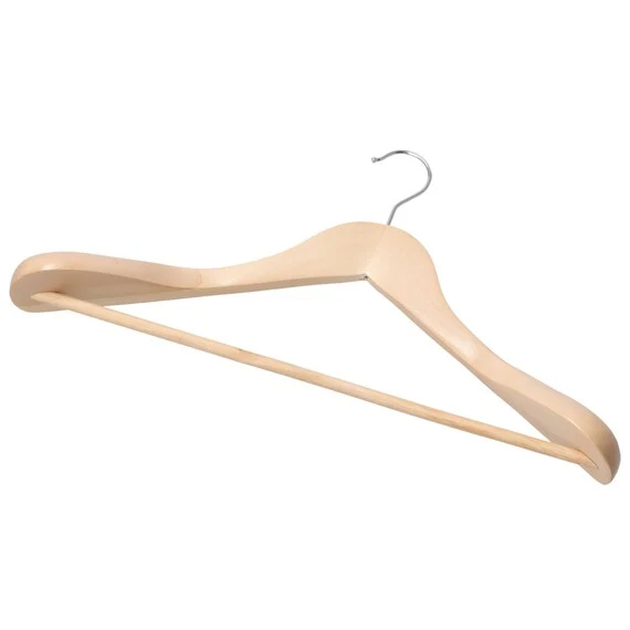 Top-Quality WOODEN JACKET HANGER W45 LOTUS High-Grade
