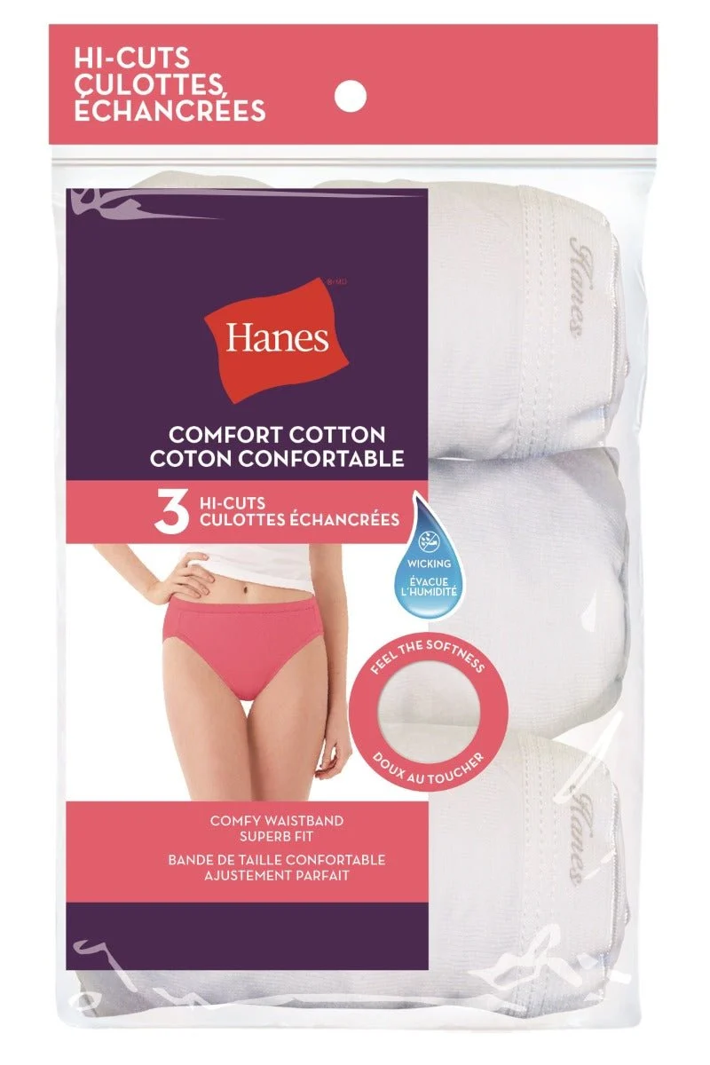 Proven Hanes Breathable Cotton White Hi-Cut 3-Pack -H1430T High-Quality
