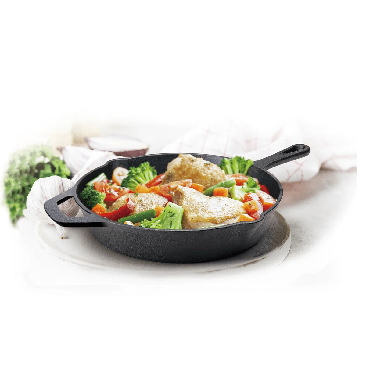 Genuine Massimo - Cast-iron Skillet 12 Comfortable