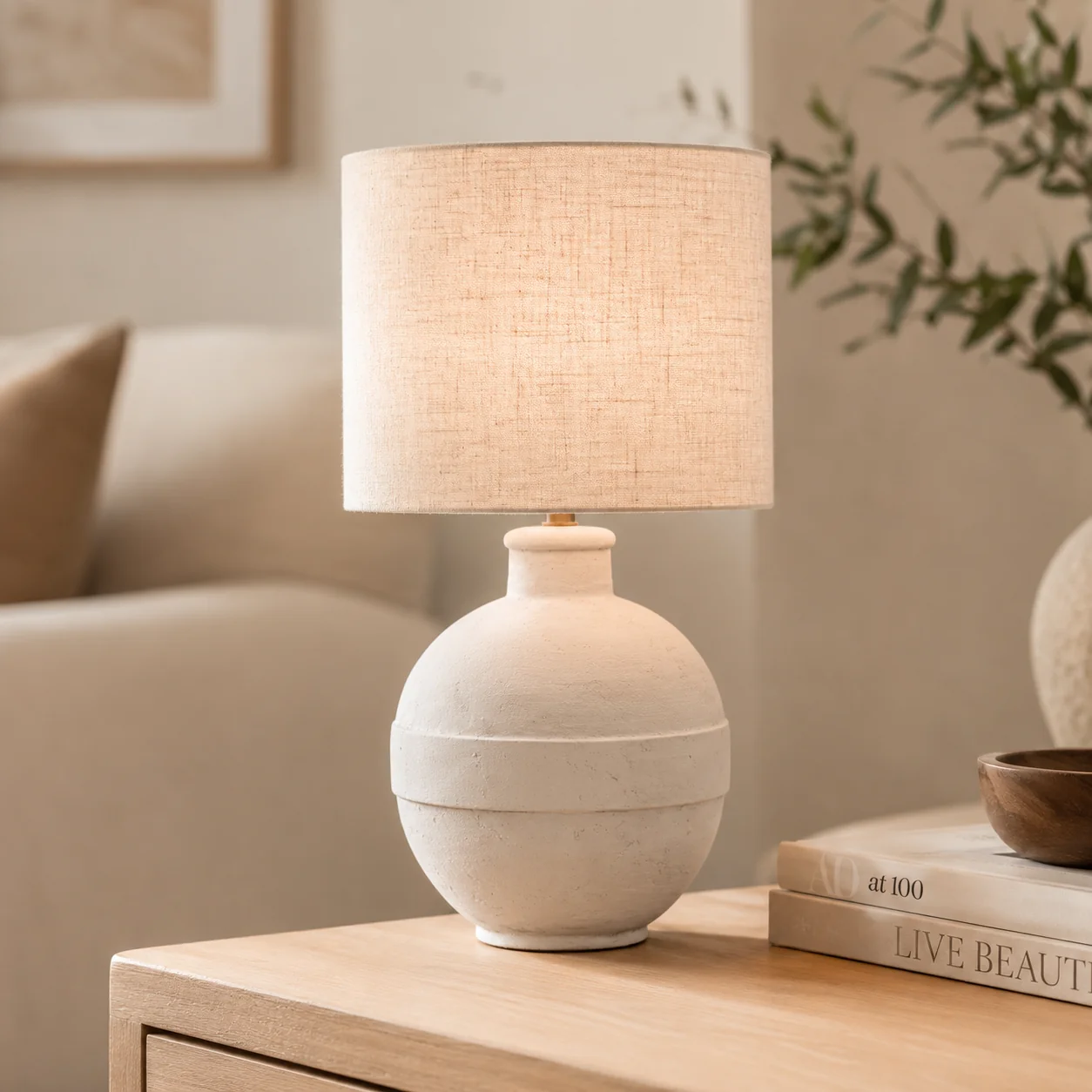 Relaxed Ceramic Table Lamp Antiqu-LAURENT TAYLOR High-Grade