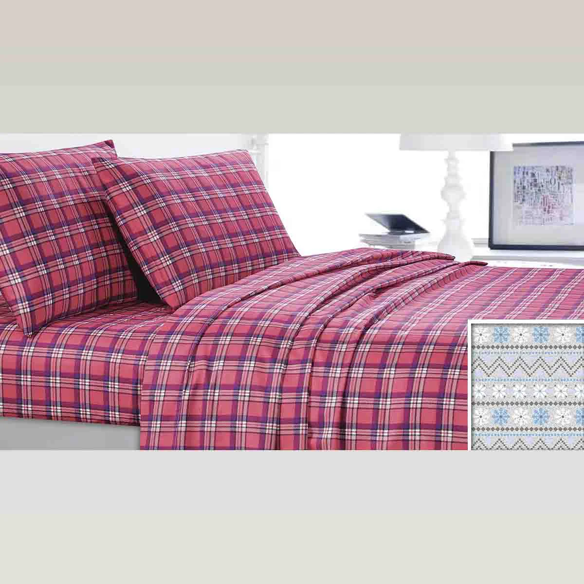 Solid KATRINA blue fair isle Duvet Cover Set Powerful