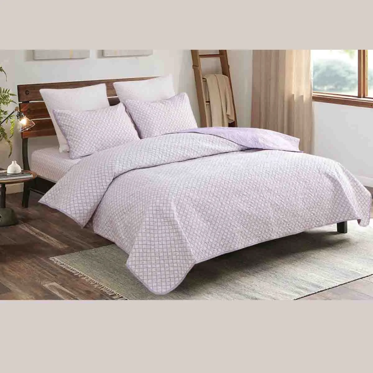 Premium Aurelia Rose Quilt set Detailed