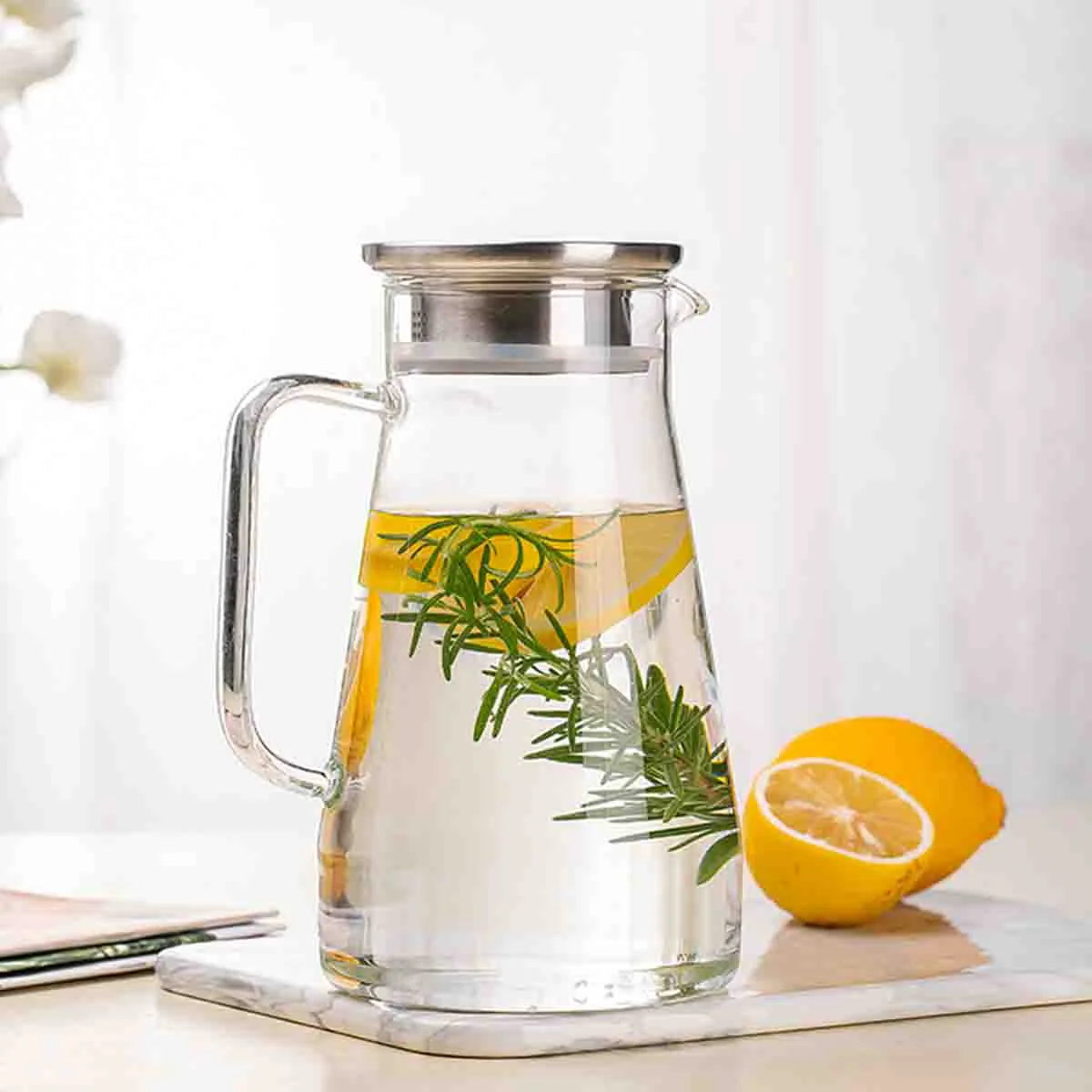 Verified A La Cuisine - Glass Jug With Cover Reliable
