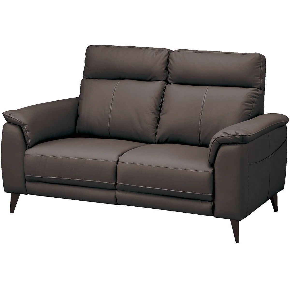 Premium 2S-SOFA LB07 LEATHER DBR Exceptional