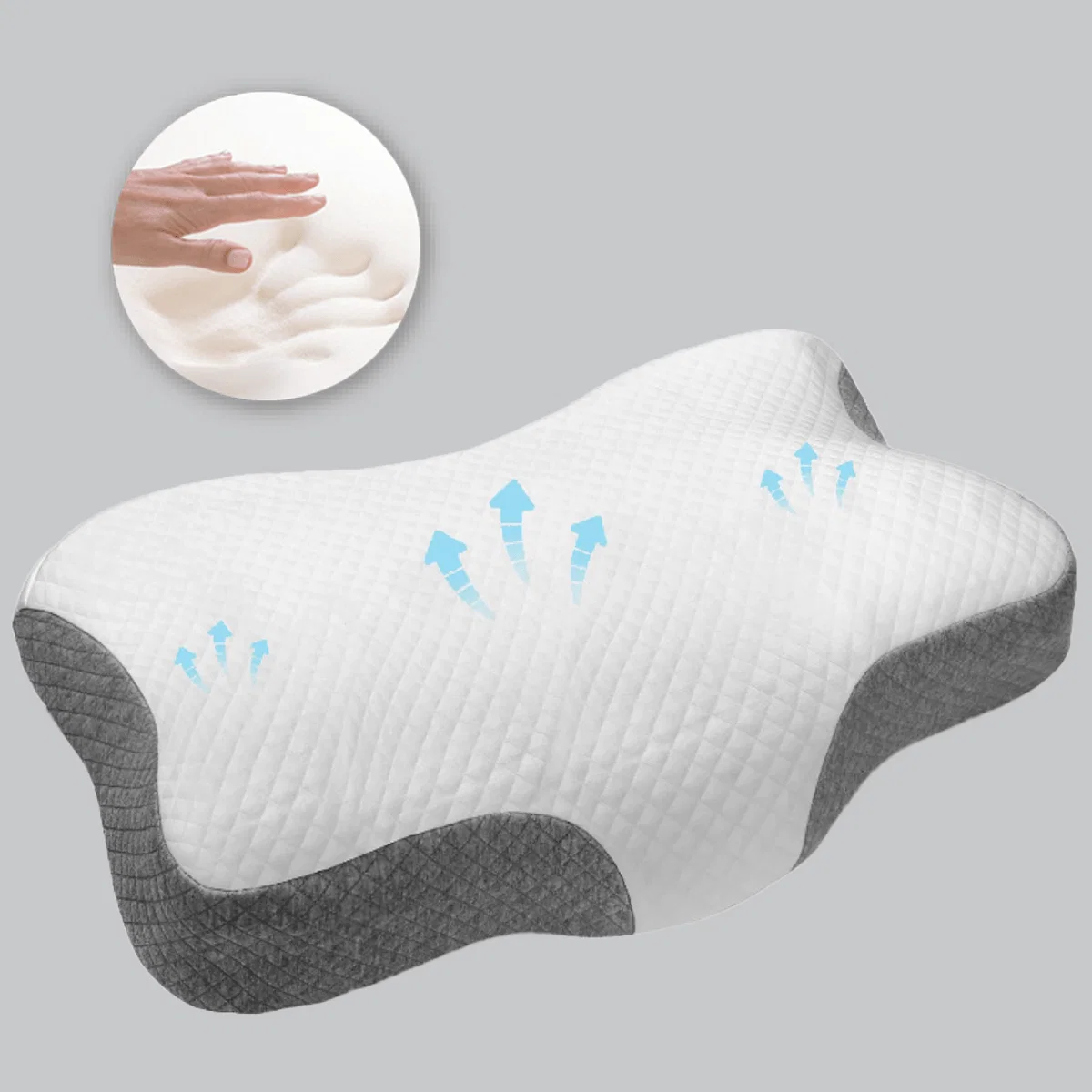 Responsible Therapeutic Memory Foam Pillow 19x30x4 Healthy