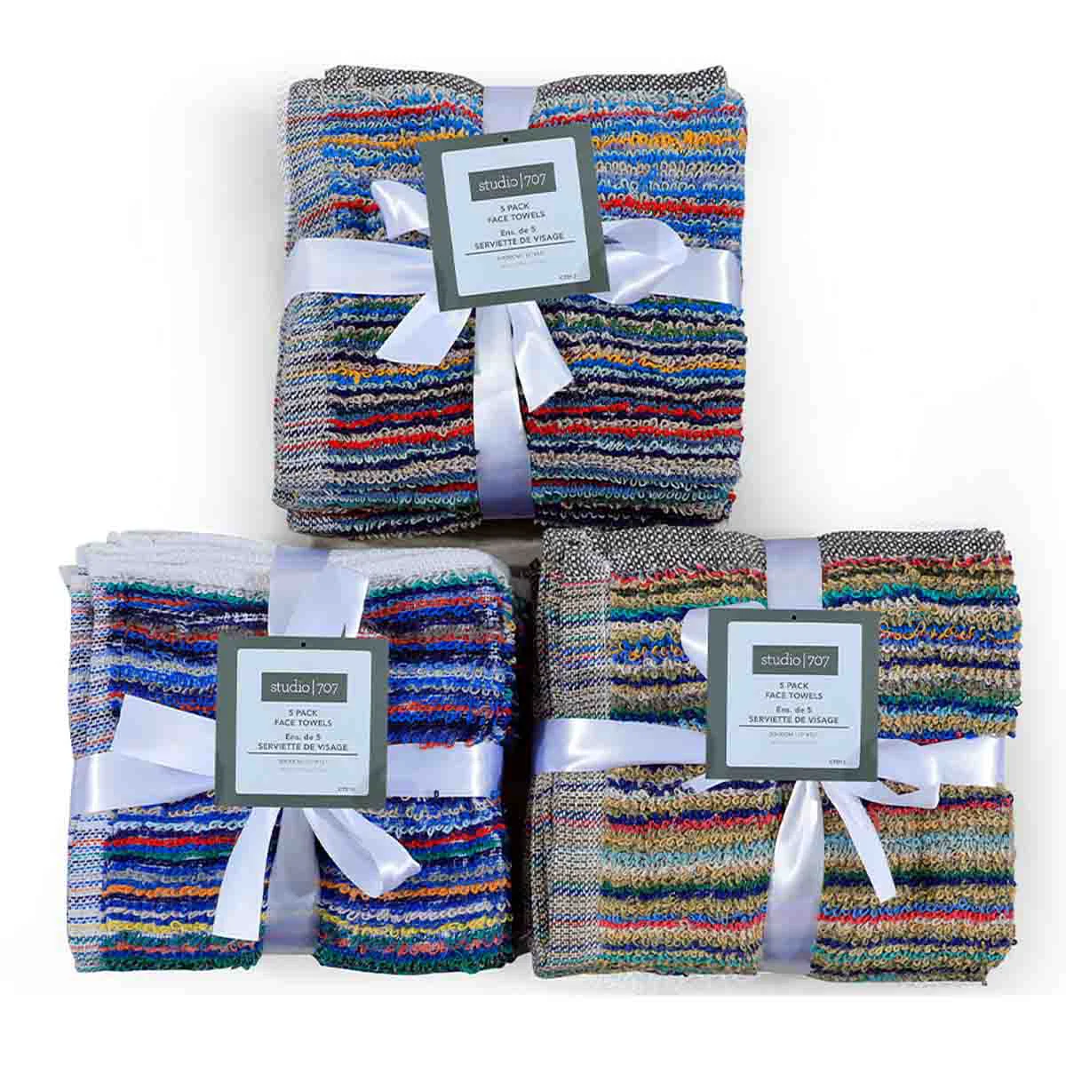 Functional STUDIO 707 - 5 Pack Face Towels Environmentally Friendly