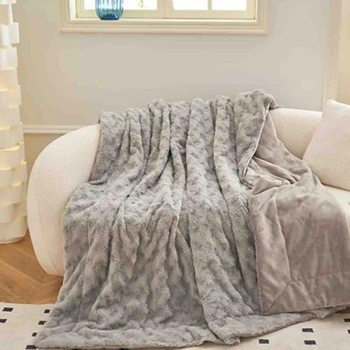 Optimized Lauren Taylor - THOR Faux Fur Blanket Traditional