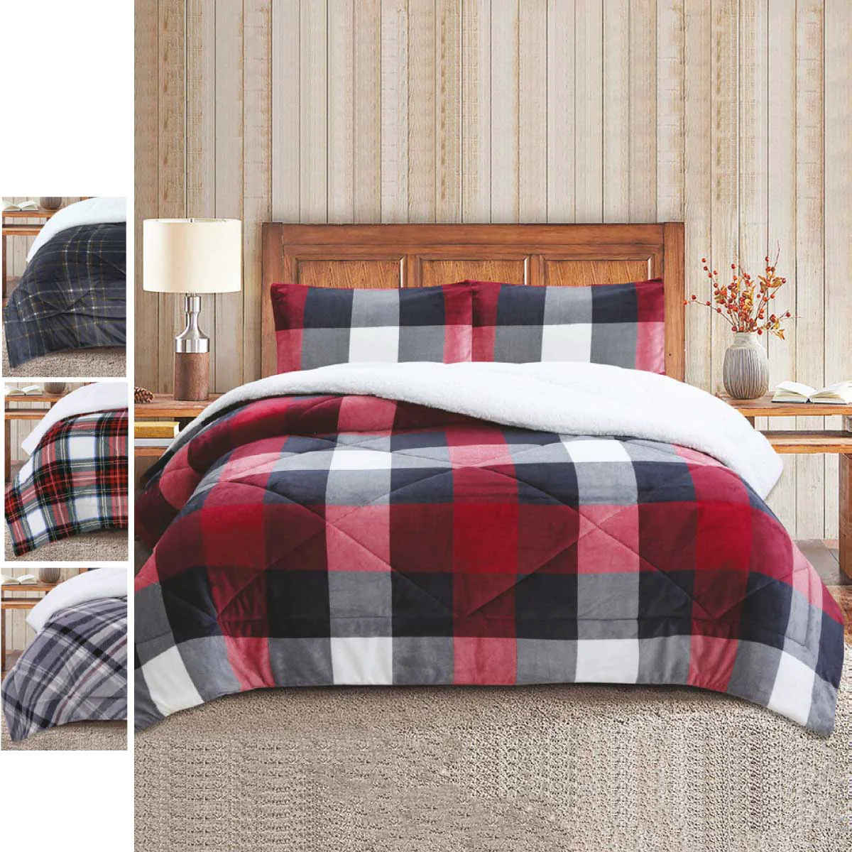 Modern RUSTIC CABIN - NORTHBRIDGE Comforter Set Detailed