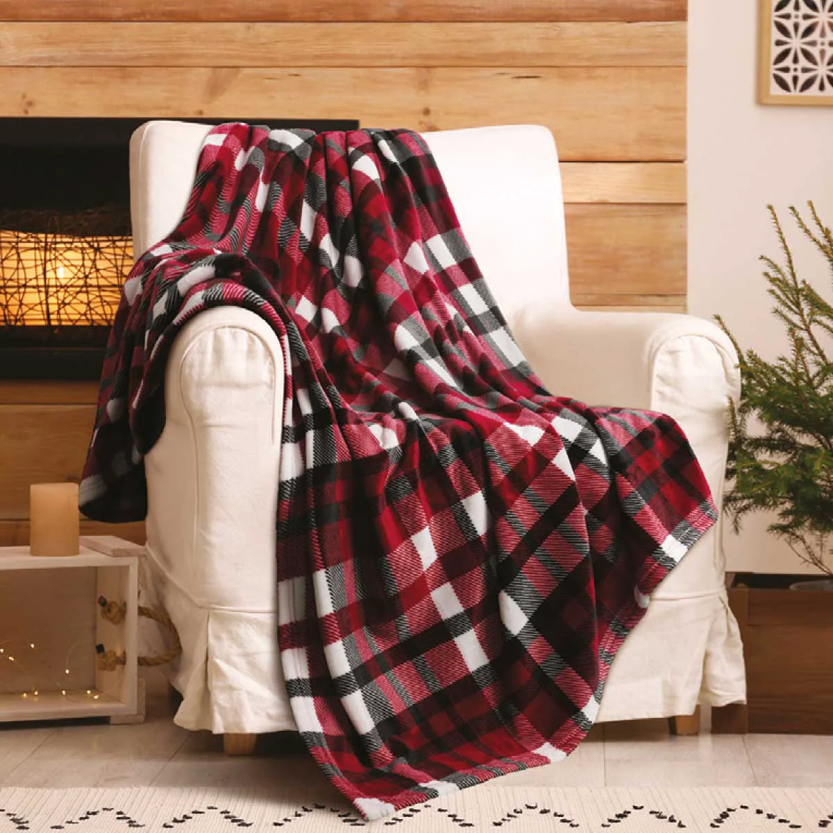 Effective Throw Timber Lodge Velour High-Quality