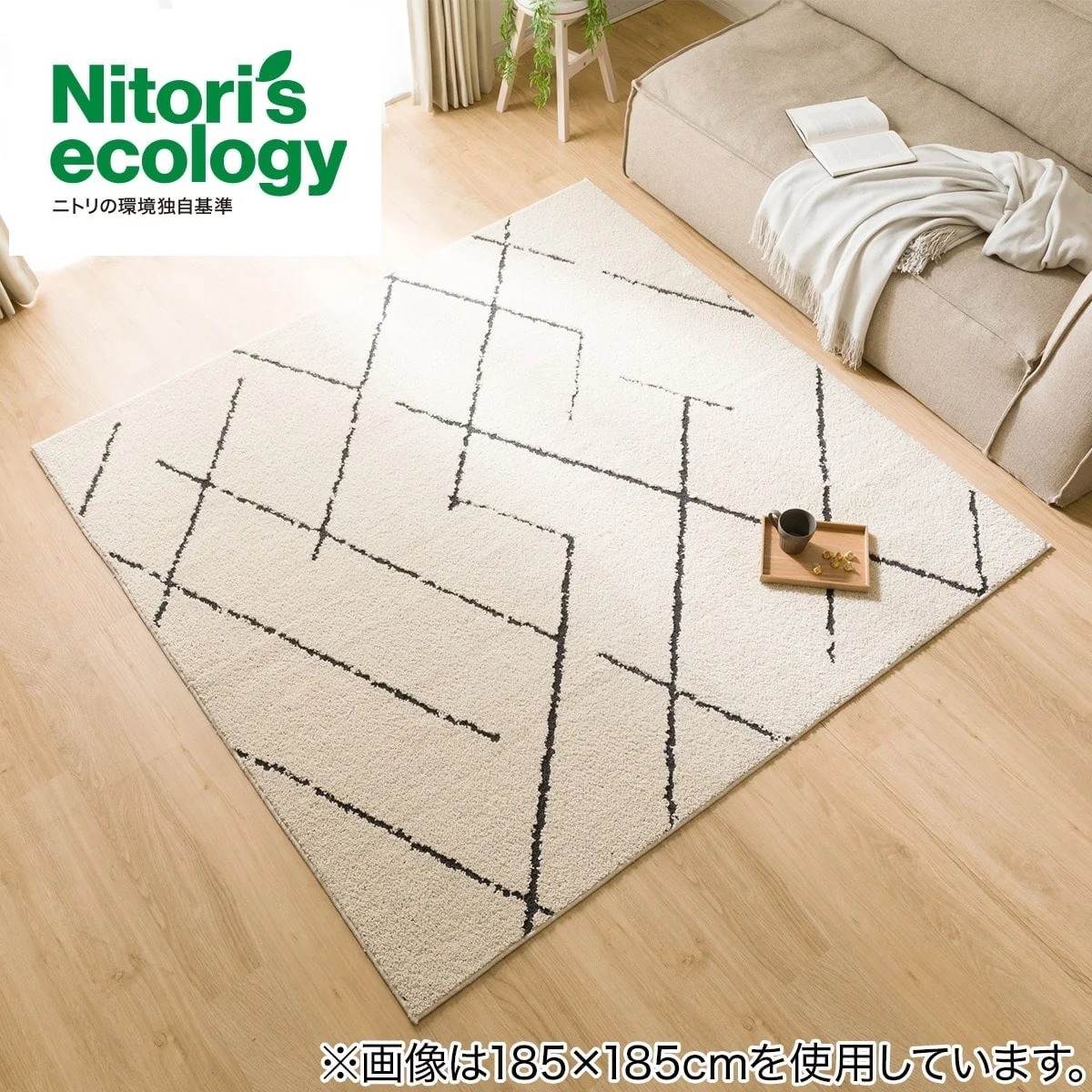 Recyclable TUFTED RUG 185X185 BE SR003 Specialty