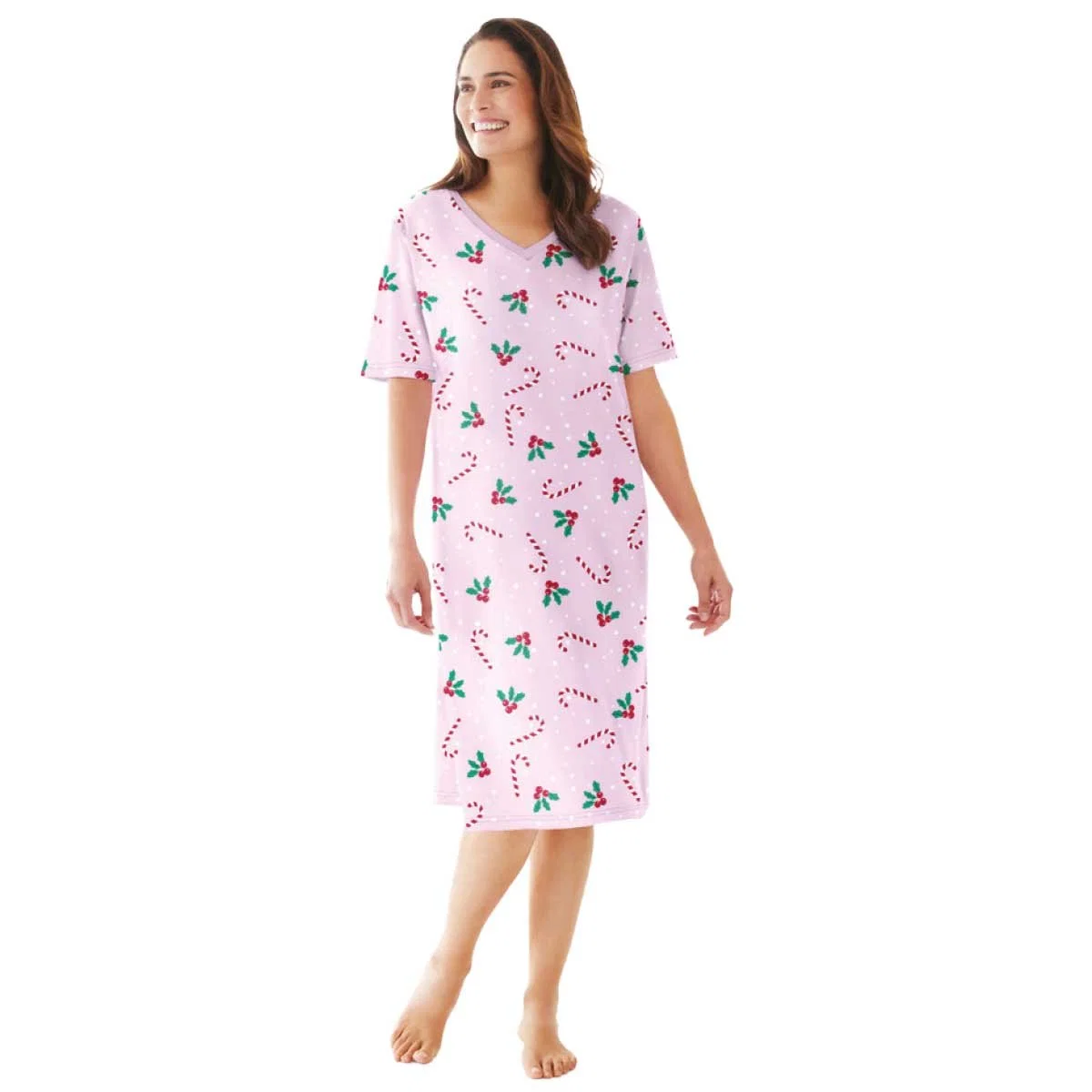 Detailed Chest Print Sleepshirt Elegant