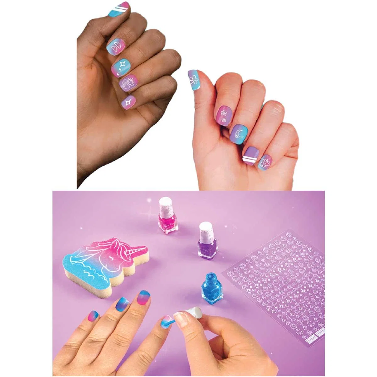 Professional Angles Unicorn Nail Design Kit Natural