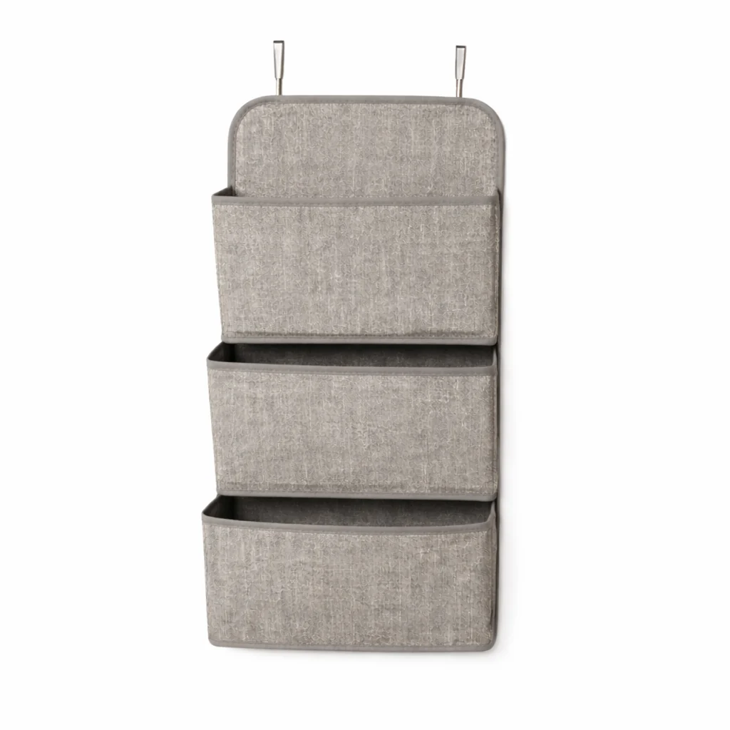 Advanced Over-the-Door 3-Tier Storage Basket – Space-Saving Organizer Convenient