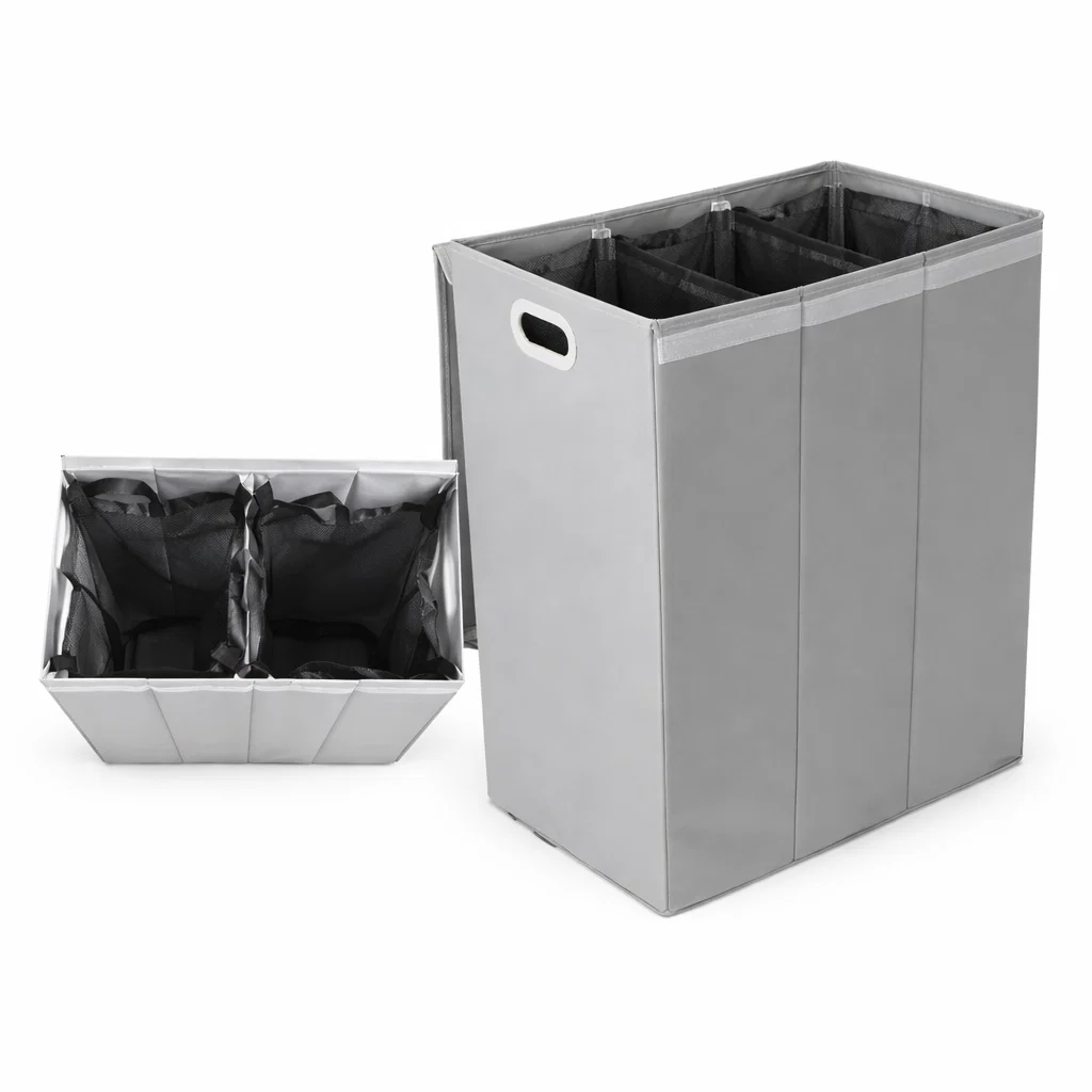 Soft Double Laundry Basket With with Lid Advanced