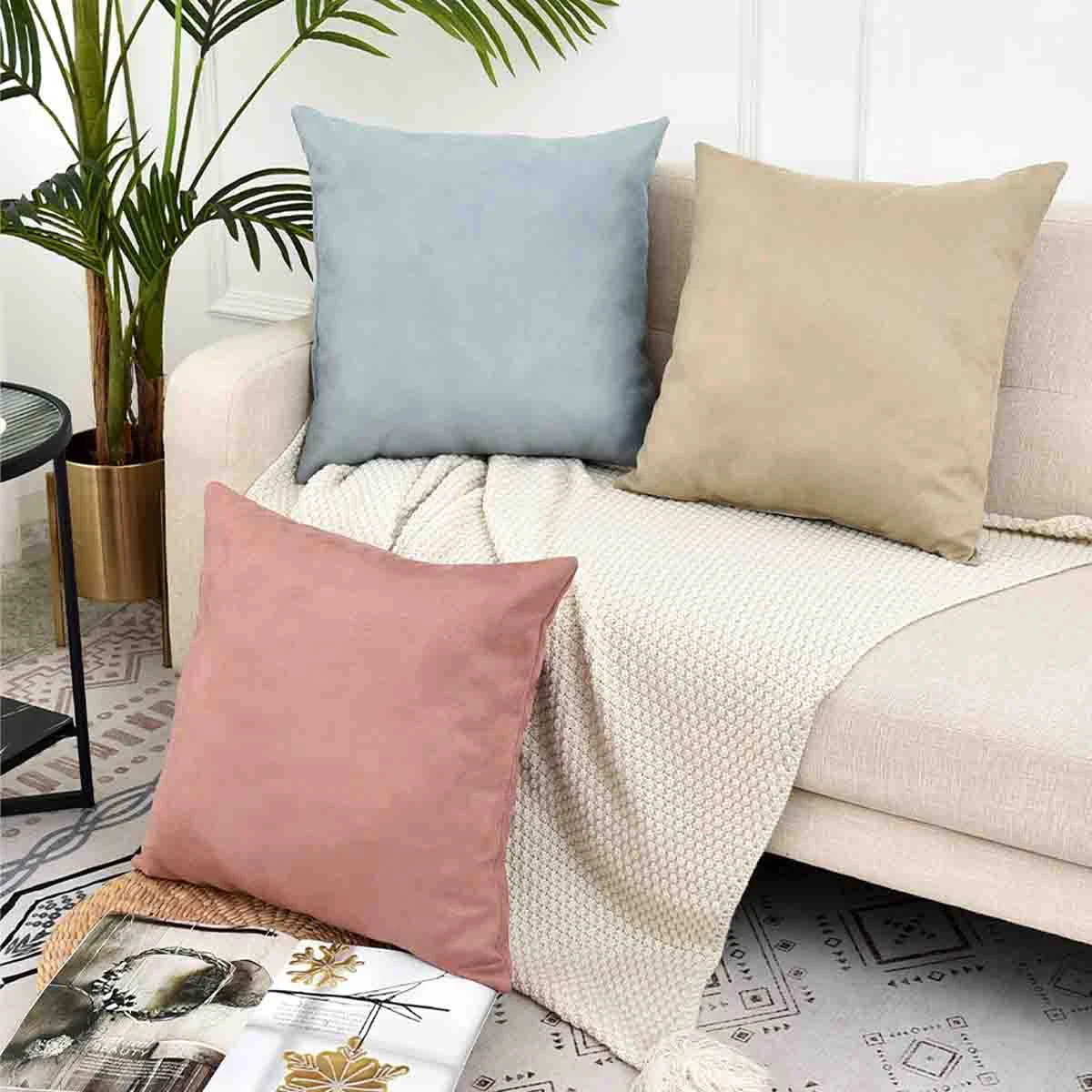 Crafted Lauren Taylor - Matteo microsuede cushions Convenient