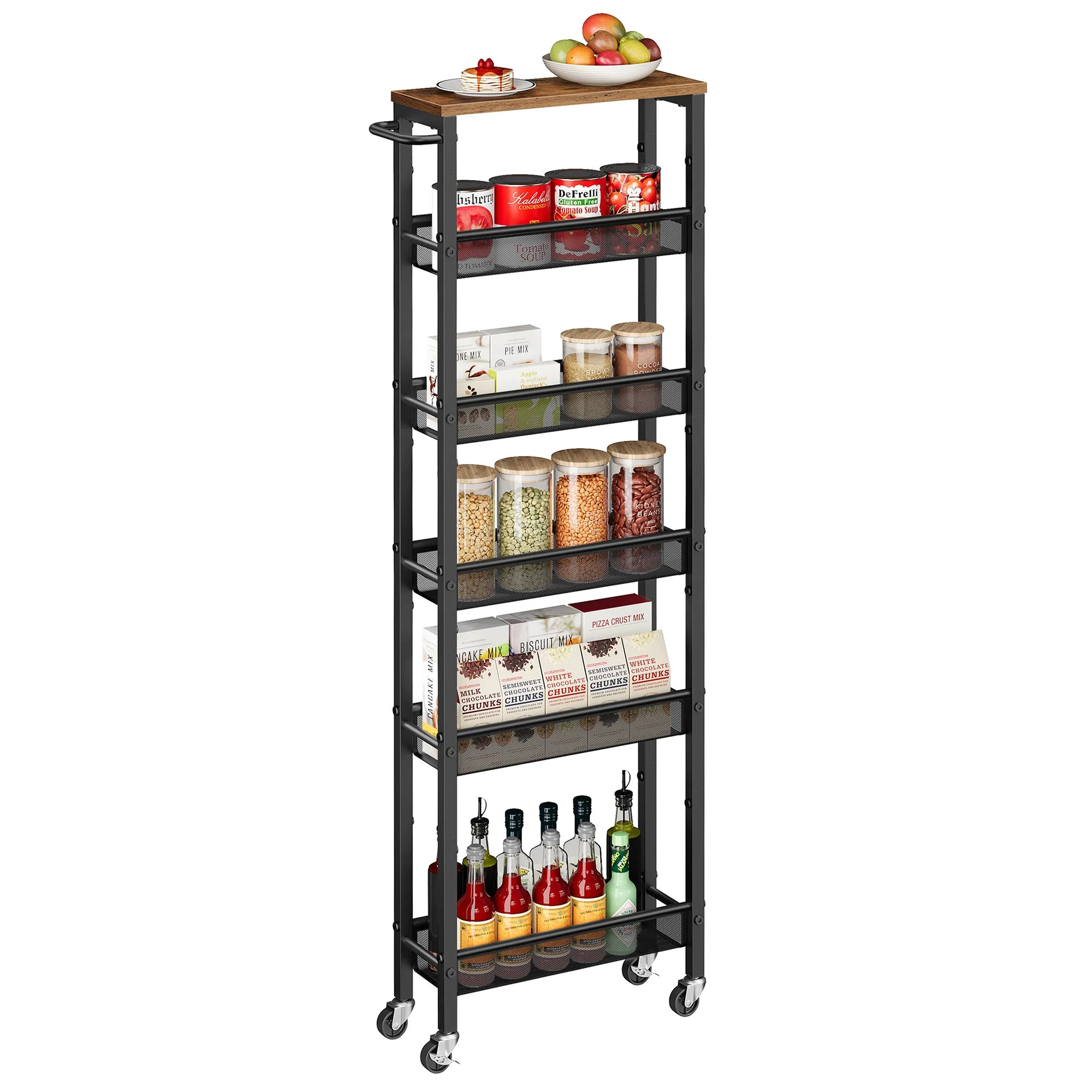 Stylish VASAGLE VASAGLE Slim Storage Cart Safe